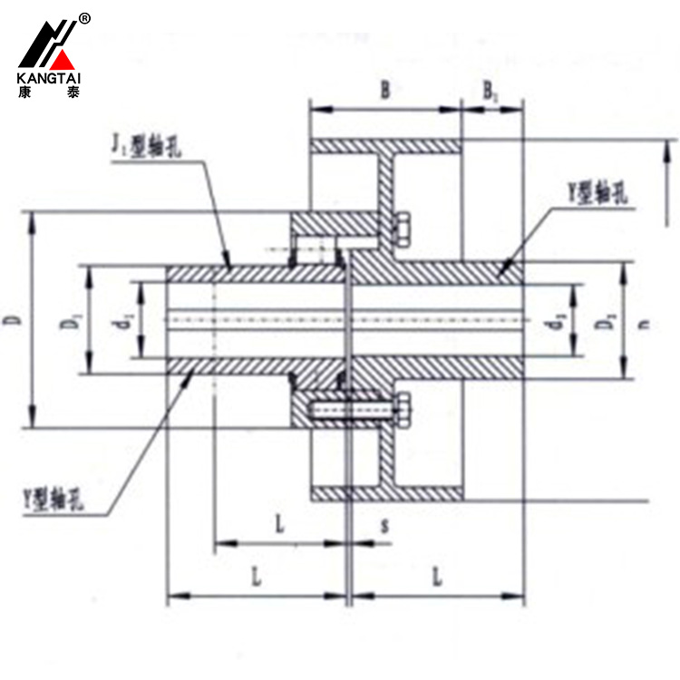 LX(HL) 型帶制動(dòng)輪彈性柱銷(xiāo)齒式聯(lián)軸器